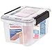 IRIS USA UCB-XS Quart WeatherPro Storage Box, 6.5 Qt - Single, Clear