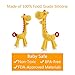 Baby Teething Toys for 0-6 Month, Tinabless Giraffe Baby Chew Toy and Teething Mitten Set, Silicone Teethers for Babies 6-12 Months, Christmas Stocking Stuffers for Boys&Girls