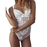 Underwear, PHOTNO Summer Beach Fashion Women Lace Backless Jumpsuit Swimsuit Bodysuit
