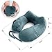 Besafetry Inflatable Travel Pillow - Neck Support Pillows,Easy Inflate Portable & Lightweight for Airplane,Office,Car,Sleeping Rest Cushion(Dark Green)