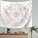 Indusleaf Pink Mandala Tapestry Wall Decor for Bedroom Women Hanging Bohemian Living Room Girls Boho Medallion Gary Marble
