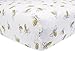 Burt's Bees Baby - Scattered Bees Fitted Crib Sheet, 100% Organic Crib Sheet for Standard Crib and Toddler Mattresses (Cloud)