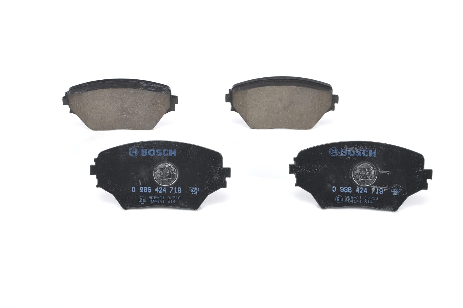 Bosch BP430 - Brake Pads Car Front Axle - Bosch Quality - Reduced Noise and Dust - ECE-R90 Certified - Copper-Free - 1 Set of 4 Pads