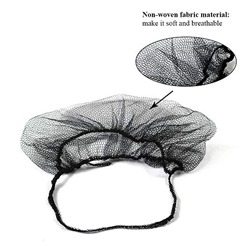 OKEKON 100 Pack Economical Disposable Beard Net/Protector Bouffant Non-woven,Latex Free for Food Service and Kitchen Sanitary Supplies,Beard cover Lightweight & Breathable Fits Most Men, Color Black - Thumbnail 2