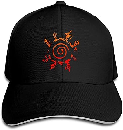 LiZizz Unisex Naruto Logo Sandwich Peaked Baseball Cap