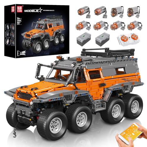 Photo 1 of Mould King 13088 Off-Road Pickup Trucks Building Kits, MOC Shaman 8x8 ATV Car Sets Model with Motors/APP Remote Control, Gifts for Kids Age 14+/Adult Enthusiasts (3062 Pieces)
