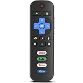 Luyeper Replacement Remote Control for Roku TV | for TCL/Hisense/Onn Roku TVs. No pairing, Instant Use, 4 Shortcut Keys, 1-year Warranty. Not for Roku Stick/Box