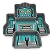 KidsFunwares Robot Meal Time PP Dinnerware Set, Portion Control Divided Plate