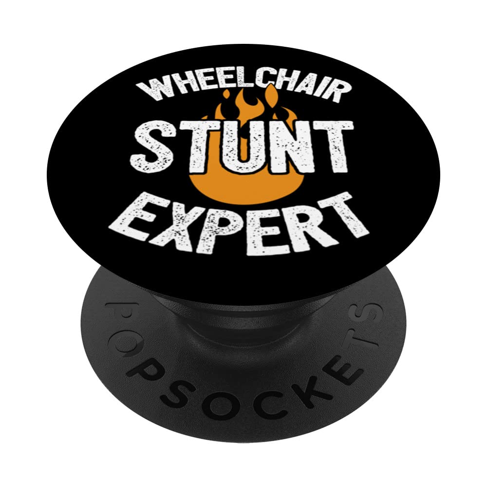 Wheelchair Disability - Wheelchair Stunt Expert - Paraplegic PopSockets Swappable PopGrip