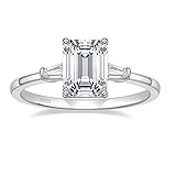 EAMTI 3CT 925 Sterling Silver Engagement Rings