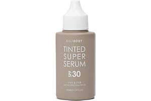 Bali Body Tinted Super Serum SPF30 | Natural Shade Daily Skincare for All Skin Types | Hyaluronic Acid Infused Skin Perfector for Glowing Skin | Vegan, Cruelty Free, Australian Made (30ml/1.01fl oz)