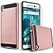 Circlemalls 2 Pieces Slim Hybrid Shockproof Protective Phone Case Cover And Stylus Pen Compatible For [Sony Xperia XA Ultra], With [Premium Screen Protector]-Rose Gold