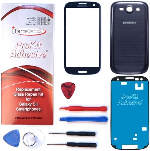 S3 ProKit color conversion for Pebble Blue Replacement Screen Glass Lens Kit S3 i9300 I747 T999 i535 (Pebble Blue) s3 prokit adhesive