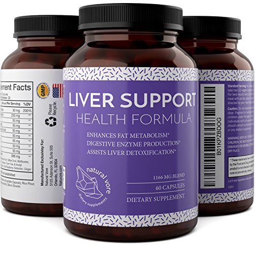 Liver Detox And Cleanse â€“ Hangover Cure â€“ Contains Milk Thistle + Dandelion + Artichoke + Yarrow + Jujube + Chanca Piedra â€“ Liver Support Supplements For Men And Women By Natural Vore