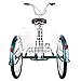 Hiram Adult Tricycle Trike Cruise Bike Three-Wheeled Bicycle with Large Size Basket for Recreation, Shopping, Exercise Men’s Women’s Bike (26inch/Midnight Green)thumb 3