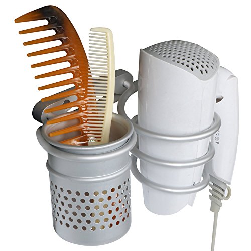 image for Sanmersen Hair Dryer Holder, Hair Dryer Organizer Wall Mount Hair Blow