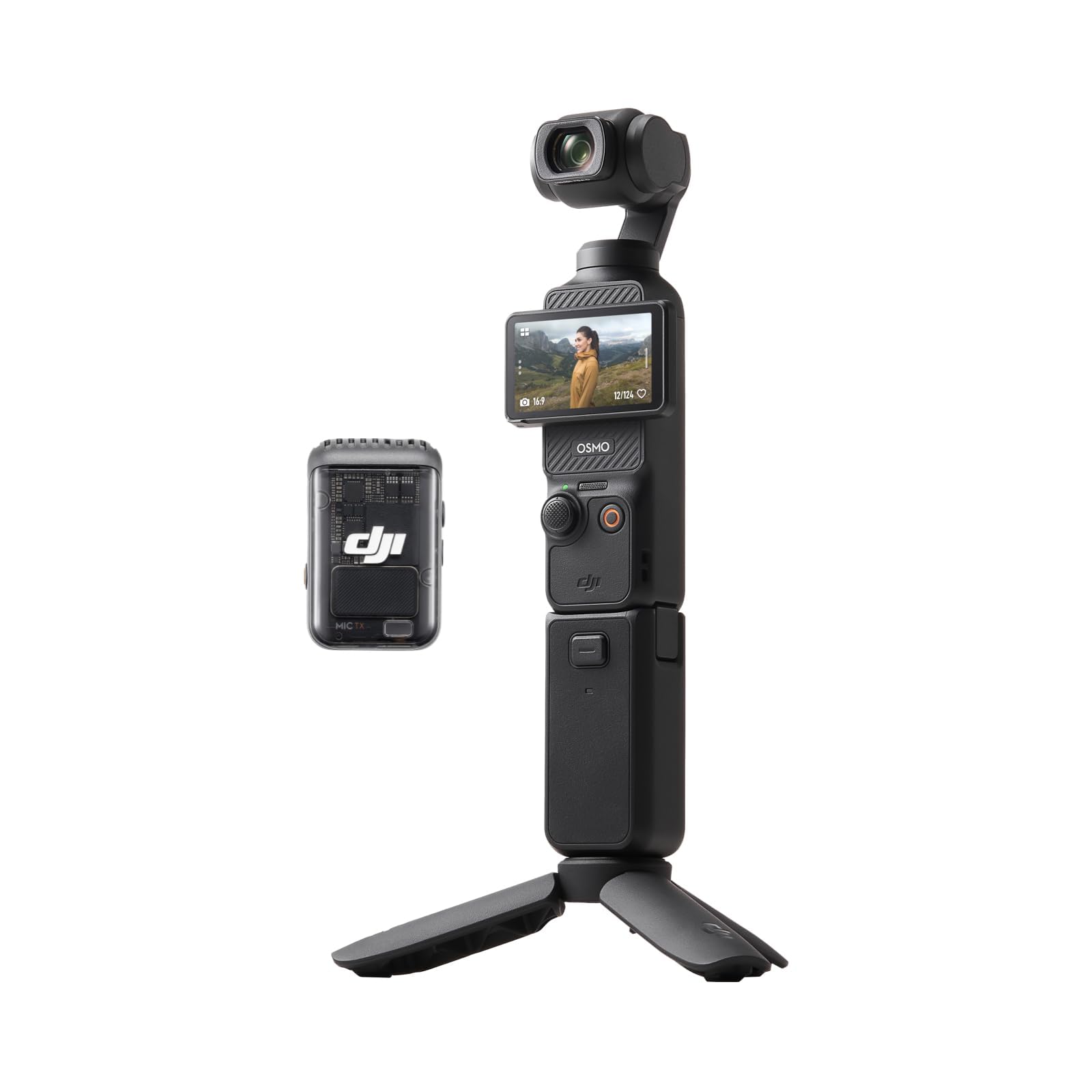 DJI Osmo Pocket 3 Kreativ Combo, vlog kamera 4K mit 1-Zoll-CMOS und 4K/120 fps Video, 3-Achsen-Stabilisierung, digital kamera, schnelles Scharfstellen, inkl. Mikrofon für klaren Ton, YouTube