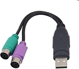 TanQY PS2 to USB Adapter for Keyboard & Mouse KVM Switch Built-in IC Purple view 2
