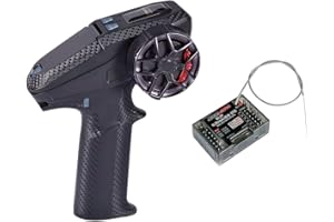 DUMBORC X6PM-350 RC Transmitter with BL3F Receiver Build- in ESC/Light lamp System/Receiver Lightweight RC Remote Control for RC Cars Truck/Crawler/Racing/Boat/Tank