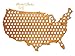 The Original USA Beer Cap Map - Over 3