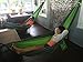 G4Free Double Camping Hammock - Portable High Strength Hammock - Lightweight Blend Color Nylon Fabric Parachute for Outdoor. Hammock Straps & Steel Carabiners Include(Dark Green/Bright Green)