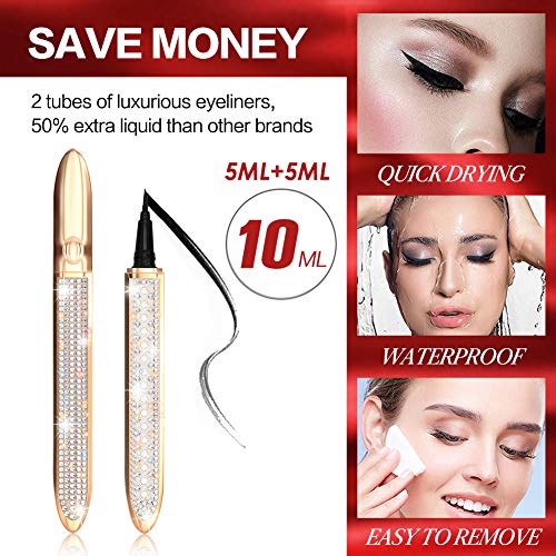 Magic Eyelashes with Eyeliner Kit, 7 Styles No False Lashes