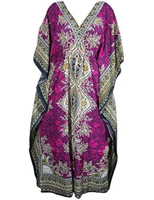 Mogul Womens Caftan Beach Dress Cover Up Evening Maxi Kaftan Wholesale Lot Of 3 Pcs