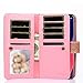 TabPow LG V30 Case, 10 Card Slot - ID Slot, Button Wallet Folio PU Leather Case Cover with Detachable Magnetic Hard Case for LG V30 (2017 Release) - Glitter Rose Gold