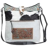 Myra Bag Rustic Tinge Hand-Tooled Bag S-4715