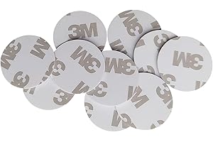 HECERE 13.56Mhz ISO14443A RFID PVC Coin Card Sticker Tag UID Changeable Sector0 Block 0 Rewritable(Pack of 10)
