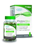ProbioSlim Probiotics + Weight Loss Supplement, Burn Fat, Lose Weight, Reduce Gas, Bloating, & Constipation, Digestive Health, SmartBiotics, 60 Count