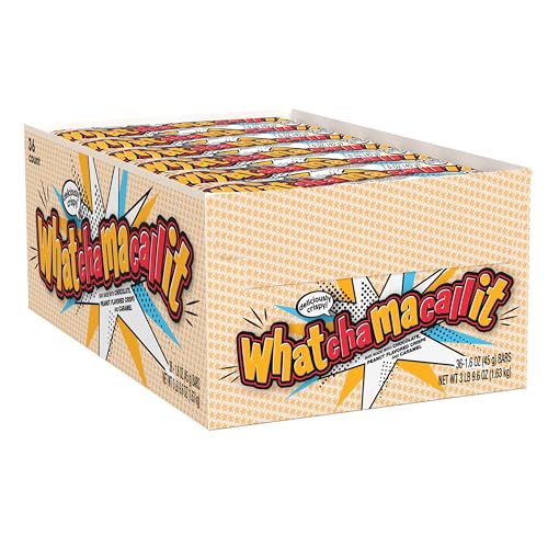 WHATCHAMACALLIT CHOCOLATE CARAMEL PEANUT CRISPS CANDY BARS, 1.6 OZ (36 COUNT)