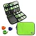 BUBM Electronics Organizer, Travel Gadget Bag for Cables, USB Drive Shuttle, External Hard Drive, Plug and More (Medium-Green)