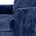 Great Bay Home 2 Piece Modern Velvet Plush Strapless Slipcover. Stretch Furniture Cover. Sorrento Collection (Sofa, Navy - Solid)