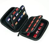 Large Capacity 63 Slots Storage Case Holder for SD Memory Cards, Switch Game Cartridges, PS Vita Game and Micro SD Cards