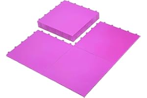 InOut Flooring 15 Green Tiles - High Durability Colored Flooring Tiles - Interlocking Versatile Training Surface - Roller Skate Derby Indoor&Outdoor, Dance Floor Tiles, Basketball Tiles, Sports Floor