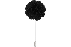 PATIKIL Flower Boutonnieres Pin, Lapel Pin for Men Camellia Flower for Suit Wedding Graduation Anniversary Brooch Graduation Outfit