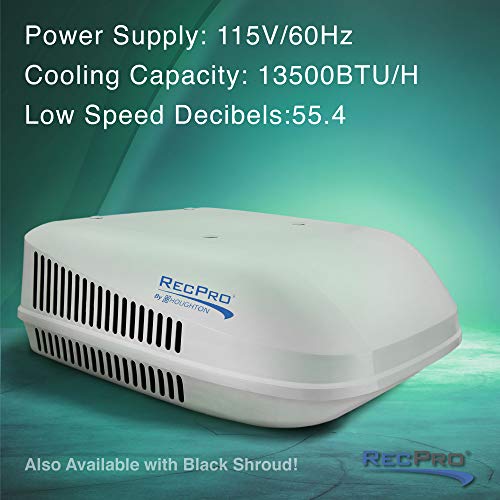 RecPro RV Air Conditioner 15K NonDucted With Heat Pump for Heating
