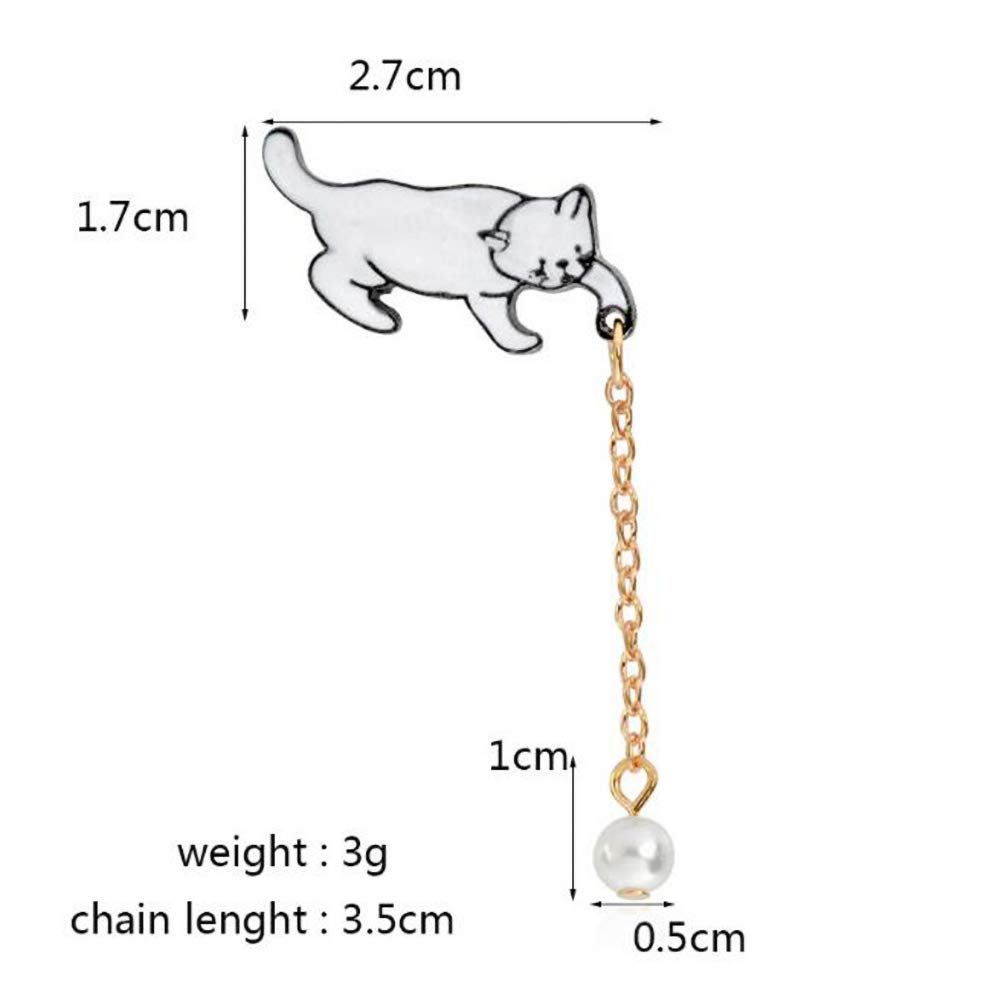 Broches Et Pins Alliage Mignon Petit Chat Blanc Perle Broche Broches Bijoux Chic Accessoires Broche Bijoux Lemoncitylive Com