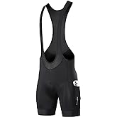 Santic Men's Cycling Bibs Shorts Cycle Wear Tights 4D Padded Road Bike Bicycle Shorts with Pocket