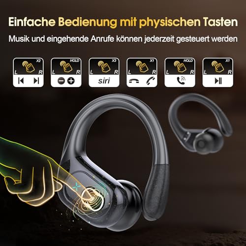 AI Headphones Translator, 3-in-1 Bluetooth 5.4 Real Time Voice Translator Headphones 164 Languages with App, 75 Hours Translator Earphones with Ear Hooks and ENC Mic, 6 Translation Modes for Business