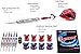 Ignat Games Steel Tip Darts - Professional Darts with Aluminum Shafts and 2 Style Flights + Dart Sharpener + Case