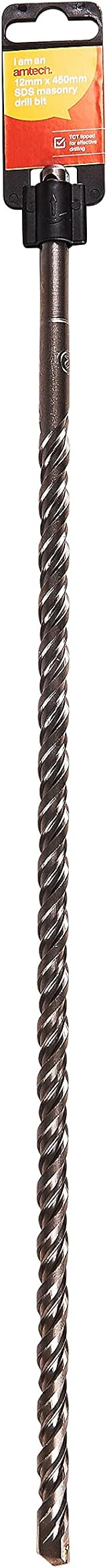 Amtech F4021 12mm x 450mm SDS Plus Masonry Drill Bit TCT Tipped view 2