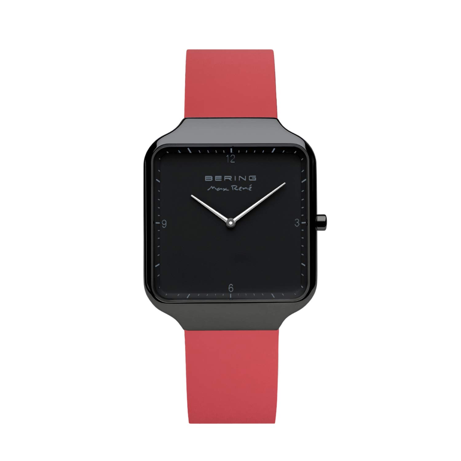 BERING Men Analog Quartz Max René Collection Watch with Silicone Strap and Sapphire Crystal 15836-523