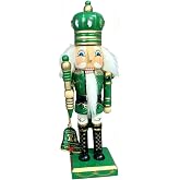 Wooden Nutcracker, Christmas Holiday Decor Ornament, Holiday Decor Ornament | Handmade Wooden, Christmas Decoration, Detachable Commemorative Plaque, Elegant Figurine