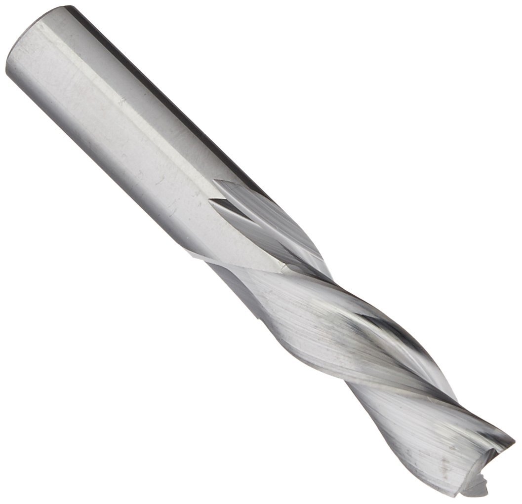 Yonico 32350-SC - Downcut Spiral End Mill CNC Router Bit, Diameter: 3/8", Cutting Height 1-1/8", Flutes: 3-3/8" Shank