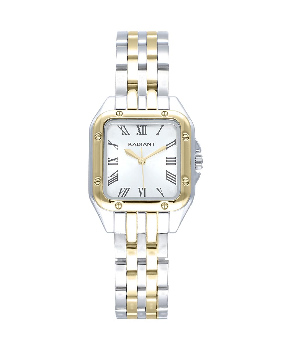 Radiant - Bahamas Collection - Analogue Wristwatch for Women. Bracelet Watch with Two-Tone dial and Steel Strap. Size 28 mm. 3ATM.