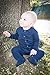 L'ovedbaby Unisex-Baby Organic Cotton Footed Overall, Navy, 3/6 Months