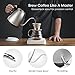 MOOKA Electric Kettle - Gooseneck Electric Kettle with Digital Variable Temperature Control and Keep-Warm Function, Gooseneck Kettle with Full Stainless Steel Interior Perfect for Coffee and Tea,1.2L