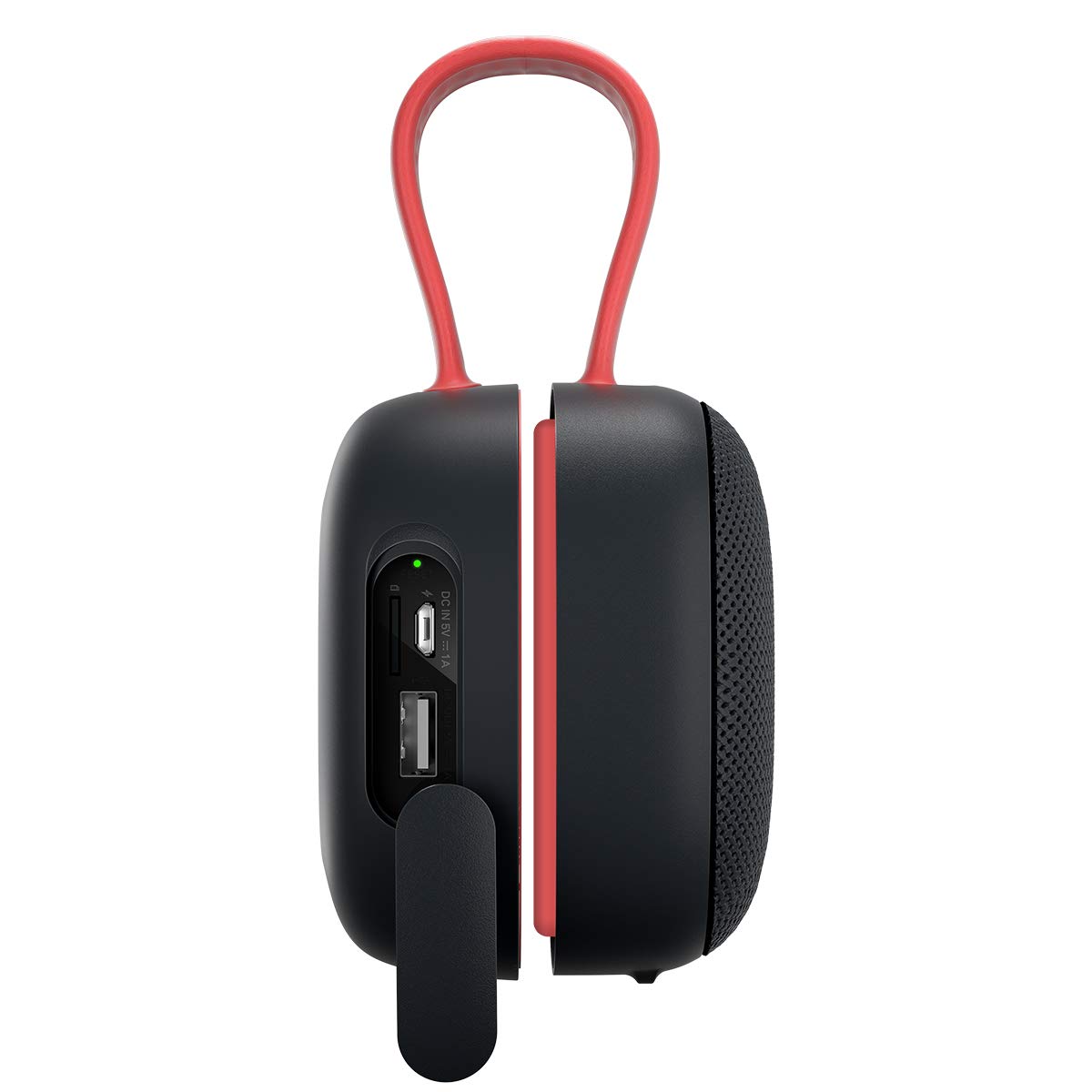 HAVIT Enceinte Bluetooth V4.2, Haut Parleur Boîte à Musique, IPX7 étanche, 30 Heures de Jeu avec Batterie 4000mAh, Microphone intégré, Siri/Google Assistant/Chat Vocal Pris en Charge(E5 Noir Rouge)